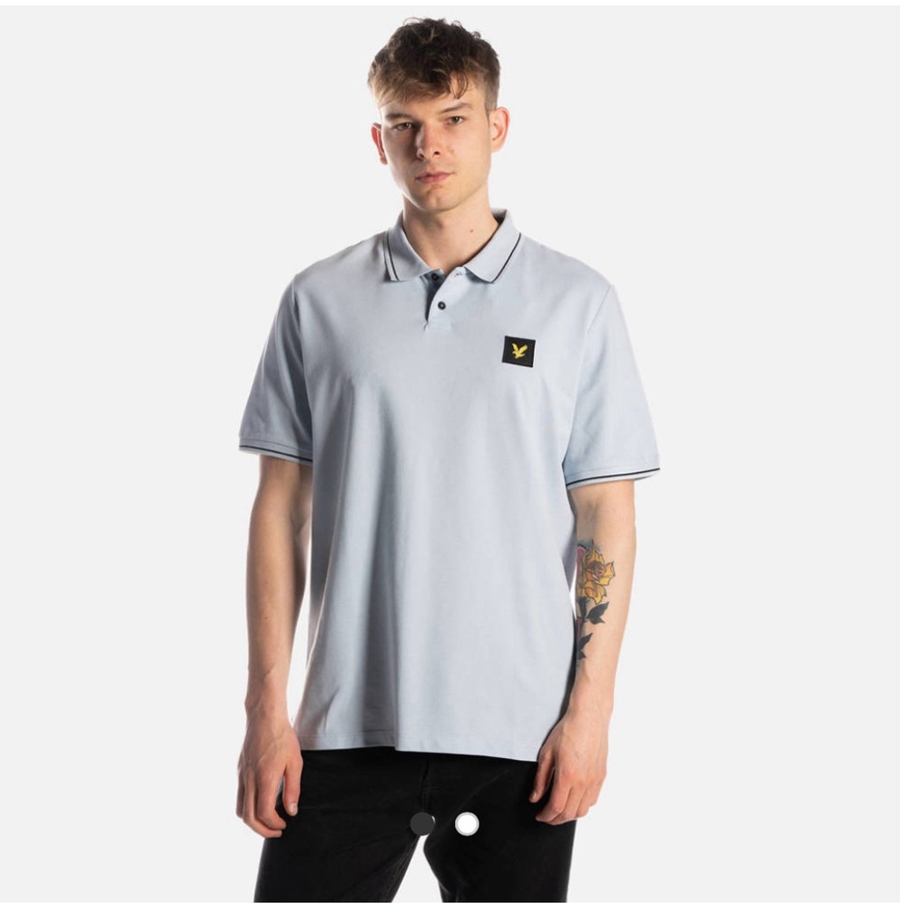 Lyle & Scott Men's Polo Shirt Large Opal Blue